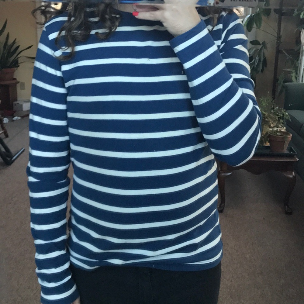 Striped Long Sleeve Tee Shirt